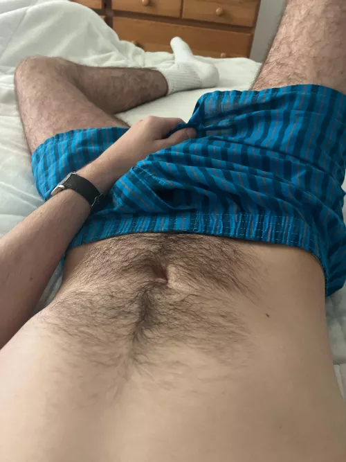 Love getting home and lounging in my underwear  by Hairy_Editor4618