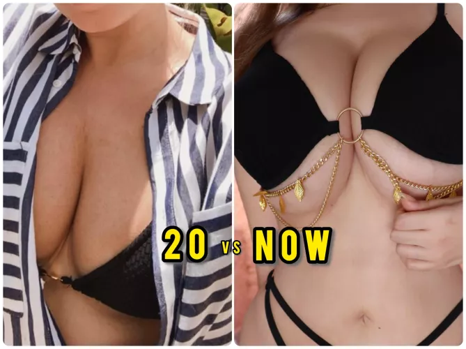 My evolution in a bikini:  by Longjumping_One5379