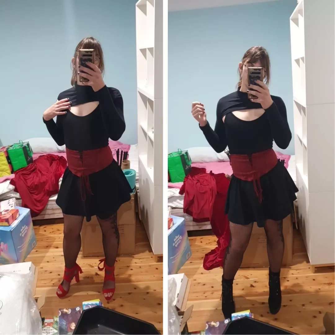 Hey! Help me decide what shoes? 🖤  posted by TitleAccurate1864