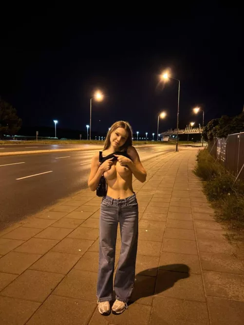 I love it when guys look at my naked boobs in the street by Mari_Deee