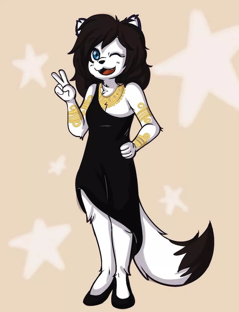 i never see ferret fursonas, so here’s me! how many other ferrets we got in this sub??? (art by Mintsheep, 2018) posted by marble_ferret