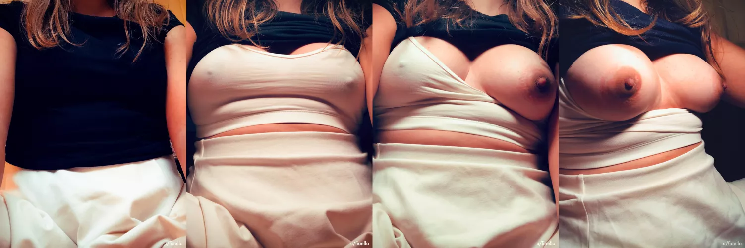 It just wouldn't be fair to hide them while they're bursting with milk by fiaella