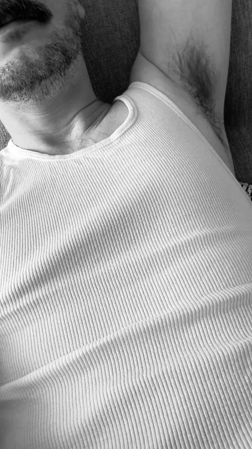 tank top and stache by rsfctn