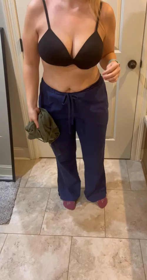 Wonder if patients would mind if I walked in like this  by naturalmombodyxxx