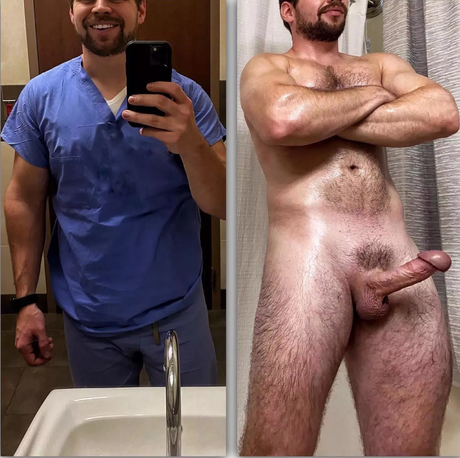 Work clothes vs no clothes  posted by nerdyone13_1