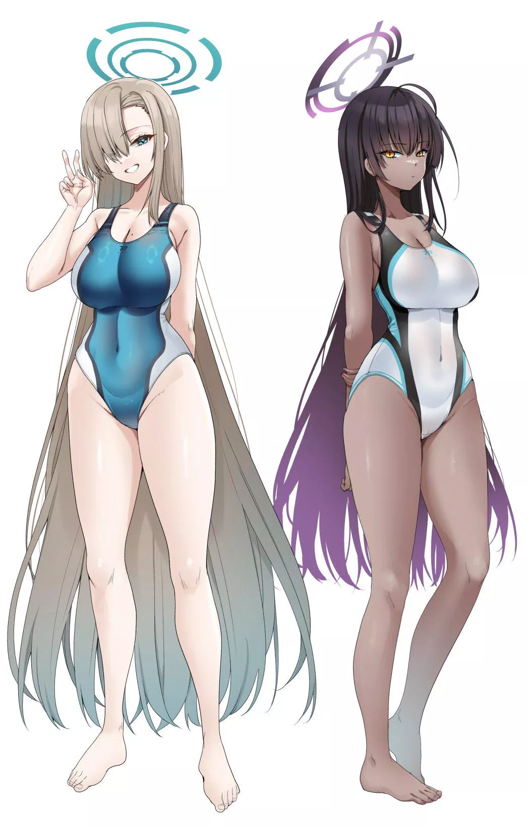 Asuna & Karin [Blue Archive] posted by CheetahSperm18