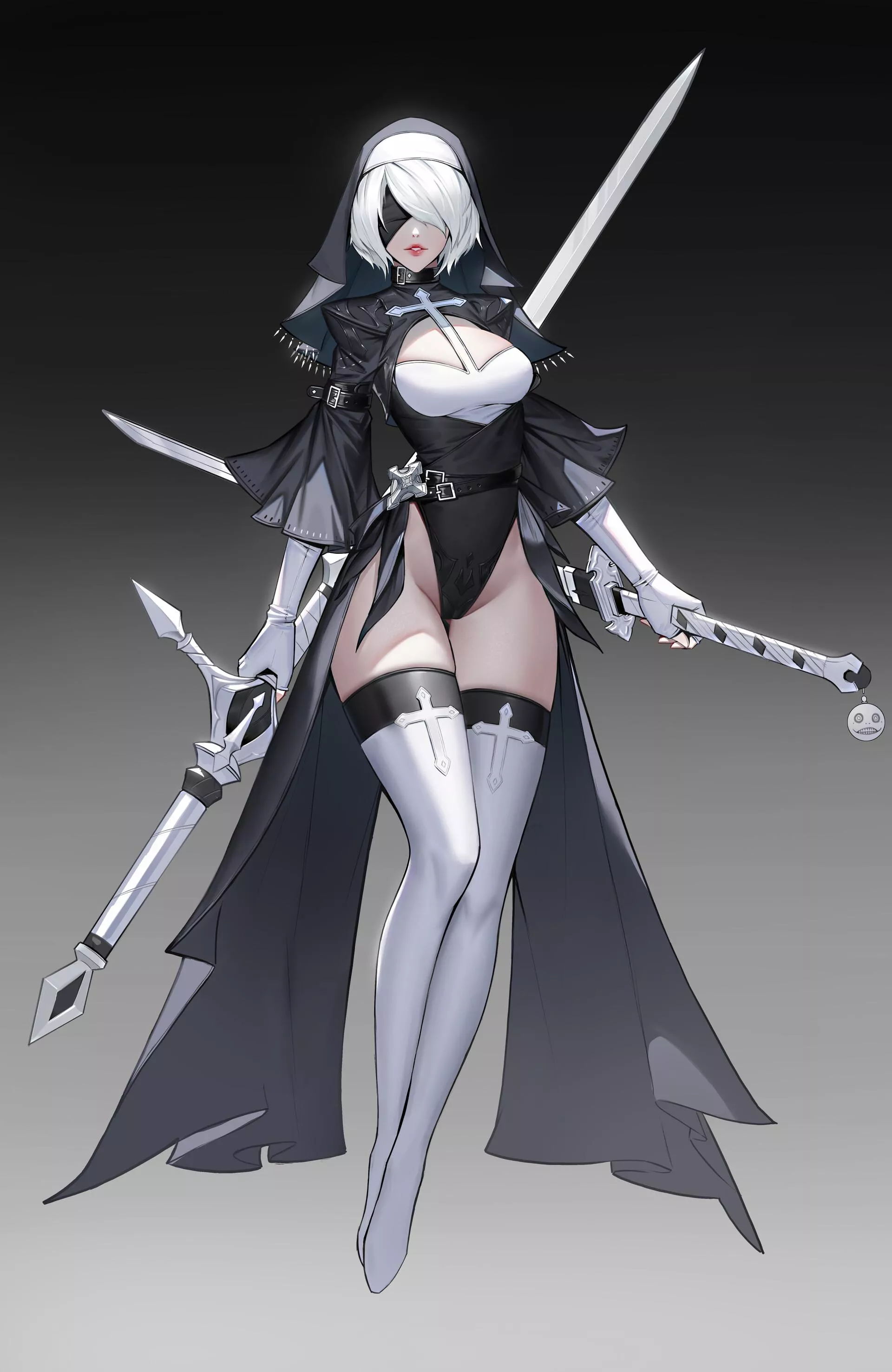 Battle Nun 2B (Awei) posted by CheetahSperm18