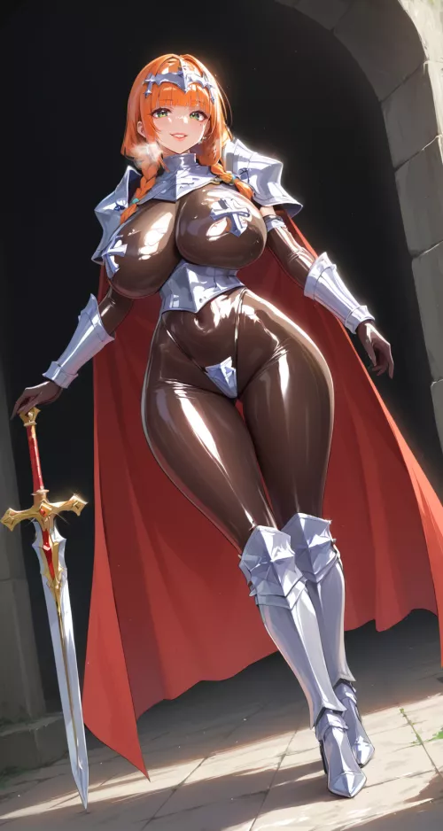 Latex Holy Knight  by CheetahSperm18