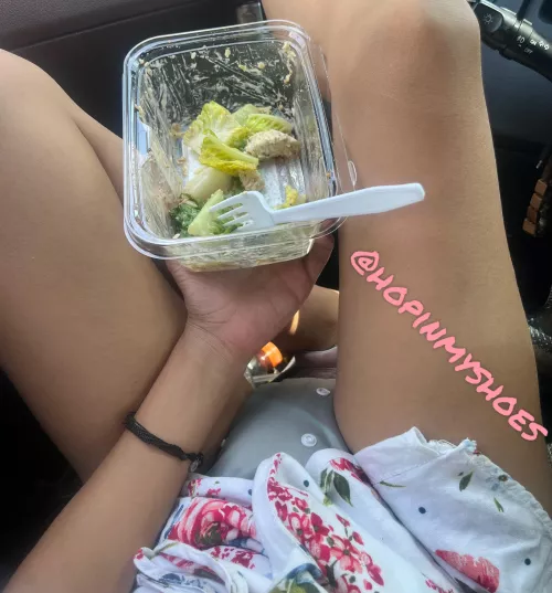 Lunch before a change by Hopinmyshoes