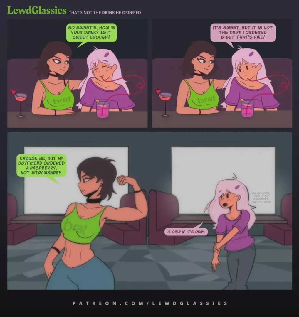 Shy femboy orders the wrong drink (OC)  posted by LewdGlassies
