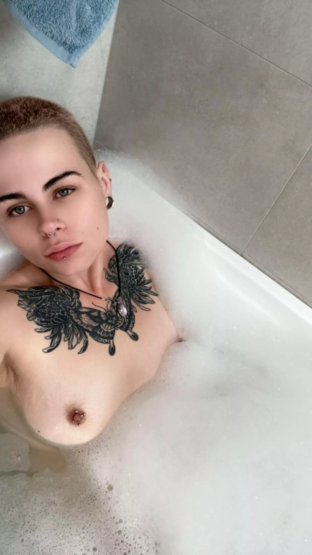 Bald tatted hottie posted by Tamika-love