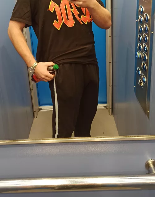 Just waiting in elevator softly. by Curious_Life_2531