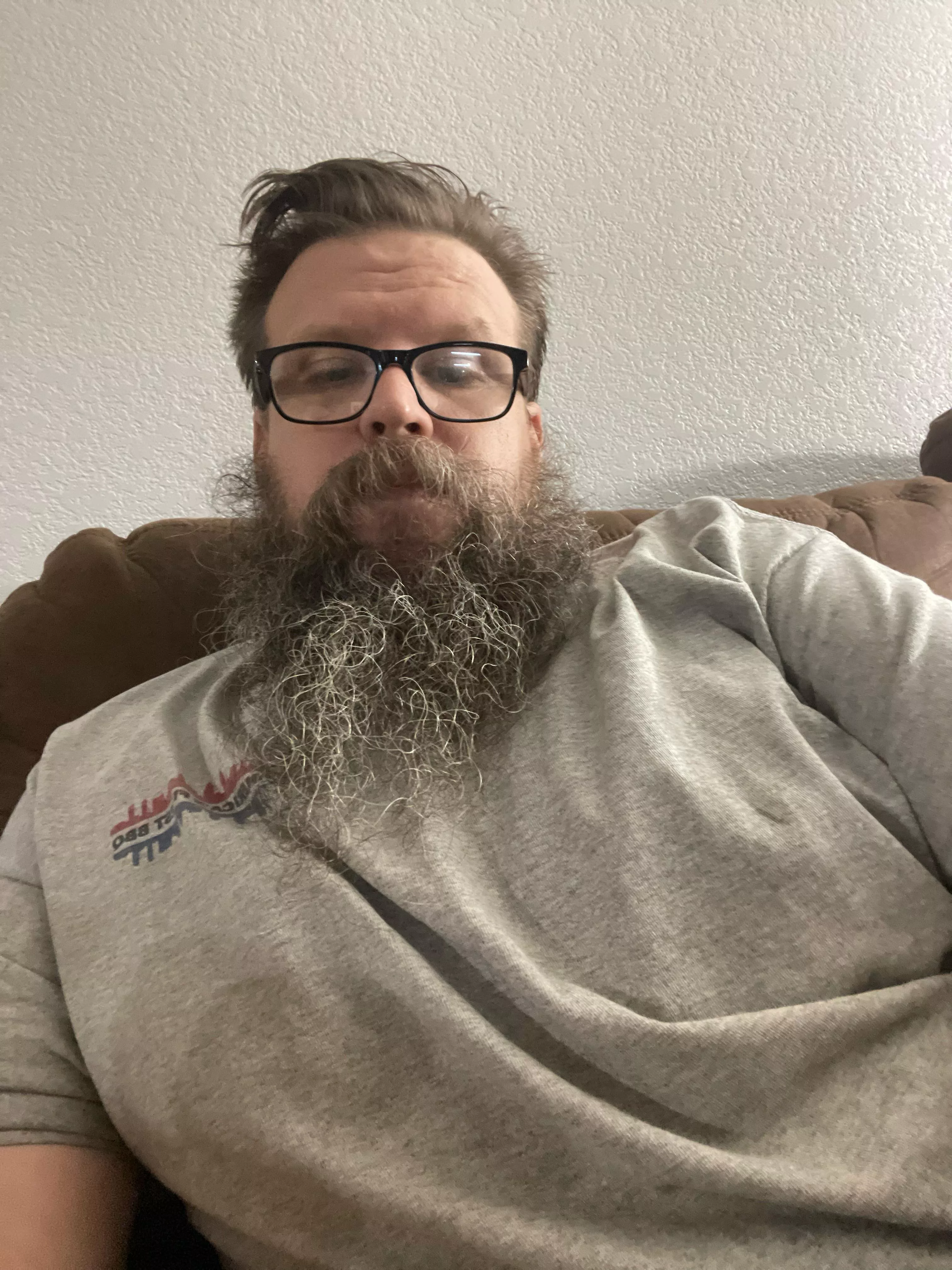 Sitting on couch while pregnant wife is in bed. Let’s chat ladies posted by beardeddudebbq
