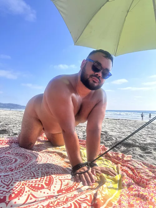 Waiting for the next guy to walk up. Cruising naked beach  by gaysandiegoHIMBO