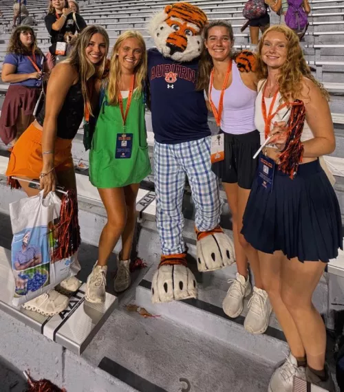 With the Mascot. Left to Right, 1-4. by KamiOrenTicklee