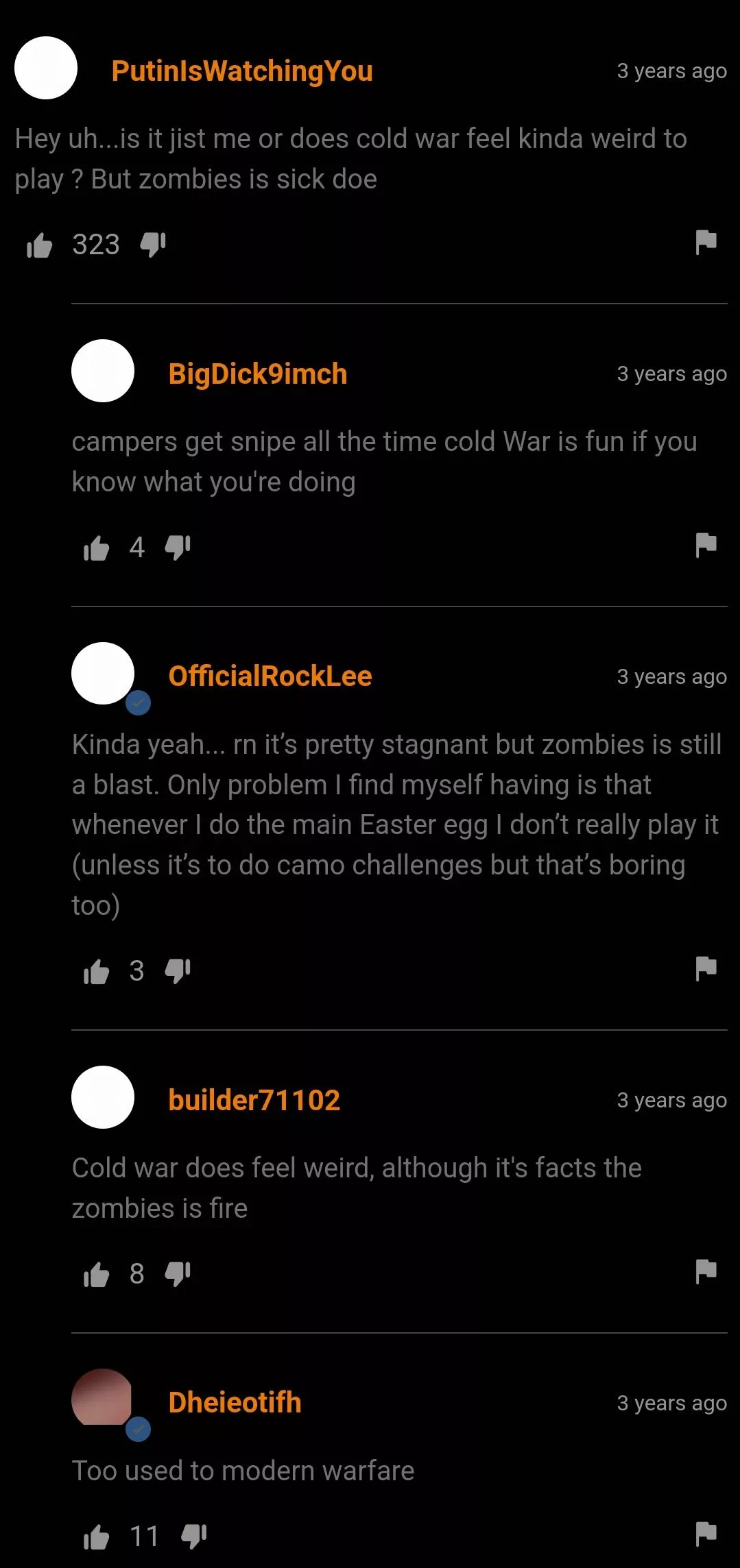 What's better to play, CoD: Cold War or CoD: Zombies? posted by QueenDiva_UwU