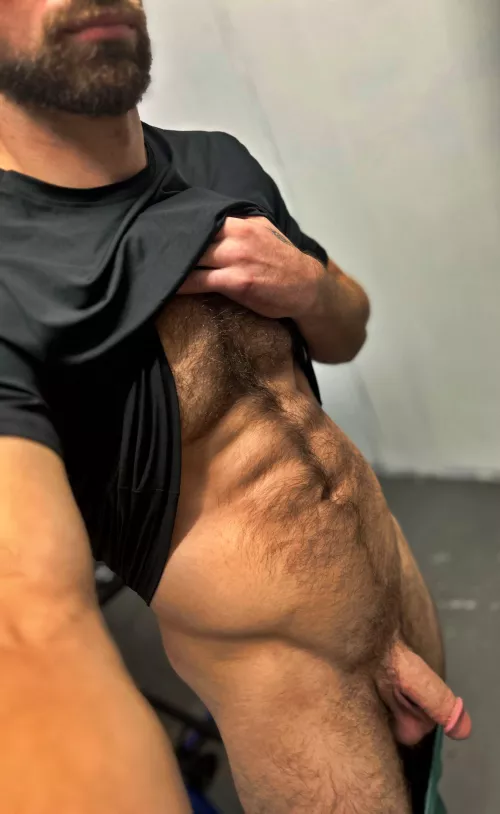 Would you trace my abs with your tongue? by dj-minato