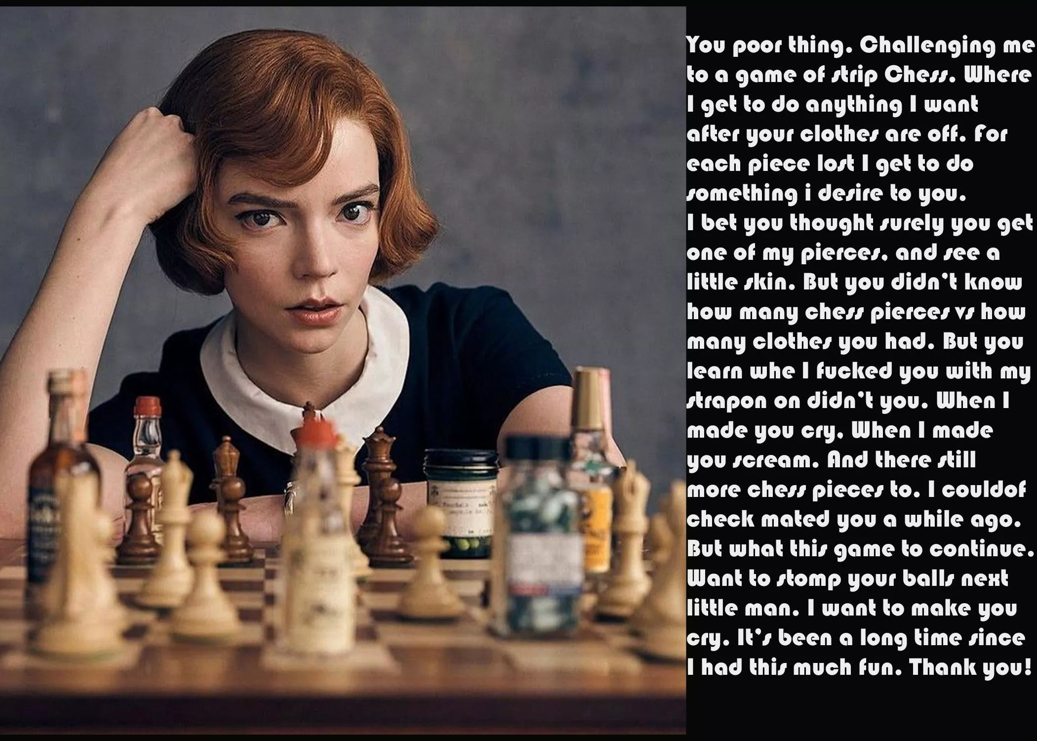 Queens Gambit posted by geekyfemdom