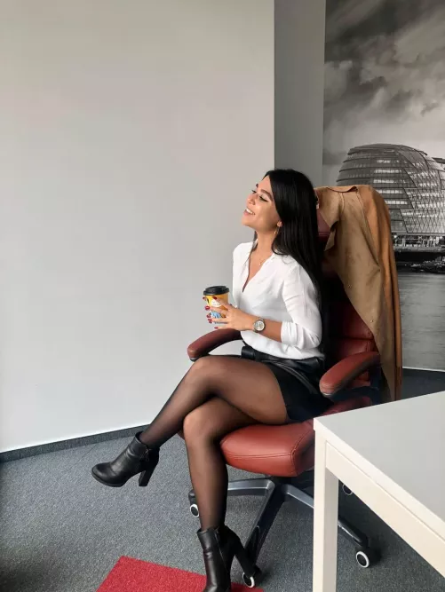 Today i will work overtime with my favorite co-worker. Hope he likes my dress by ChristyChai