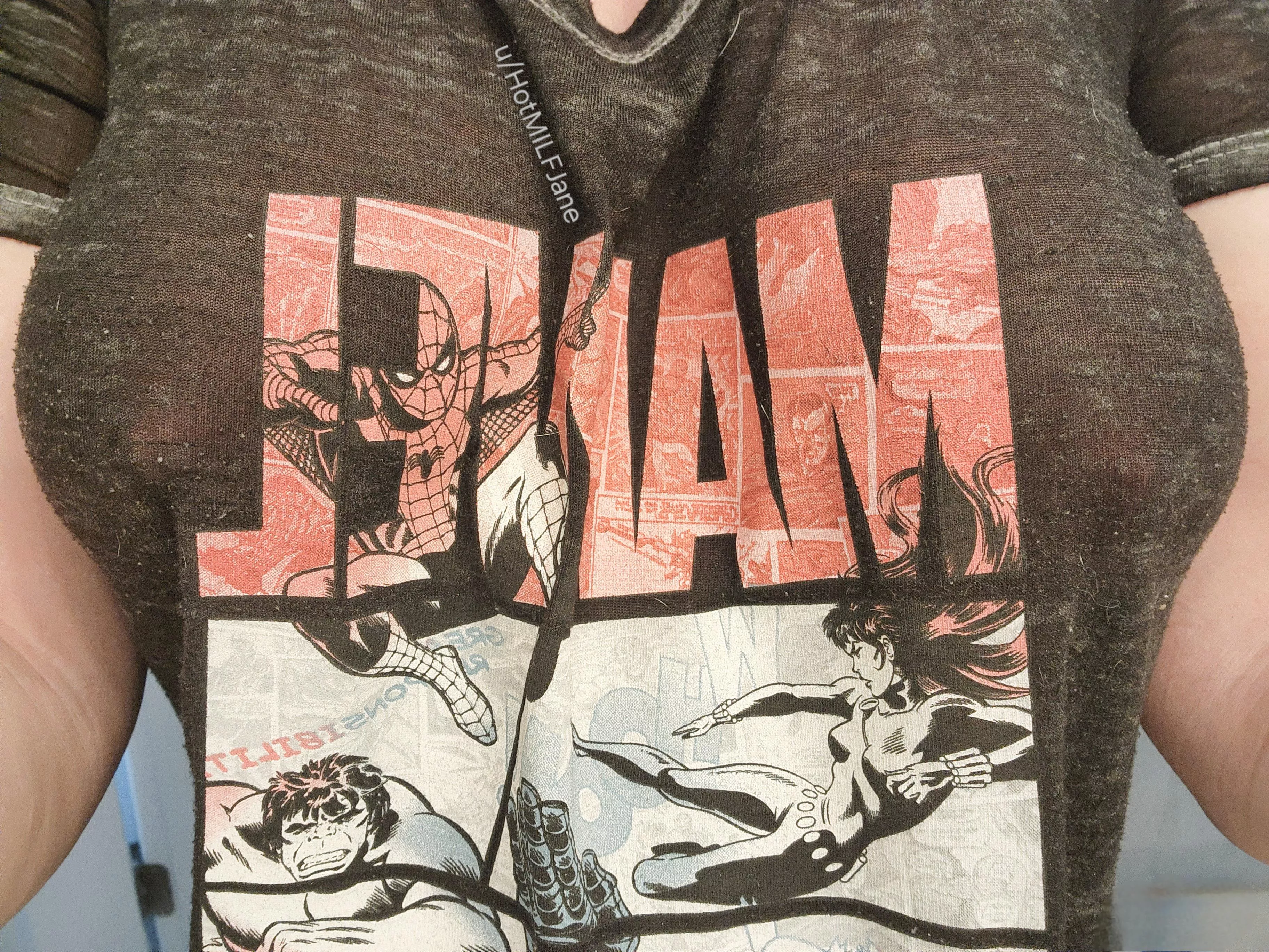 Wore this shirt again recently & my pokies were on full display for folks posted by HotMILFJane