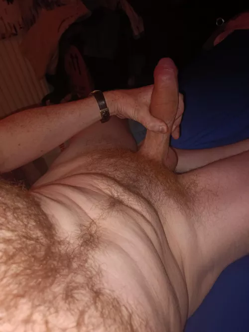 About to make a mess on my chest  by horsehungginger