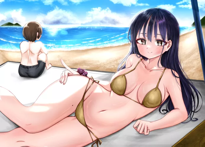 Anna Yamada Modeling On The Beach [The Dangers In My Heart] by Csxc