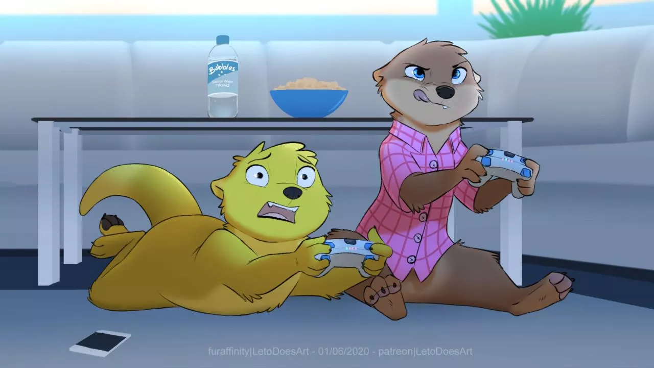 Gaming (art by Leto) posted by Bonkers_Reee