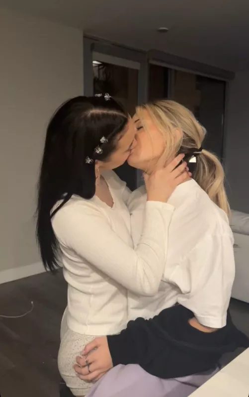 Breckie Hill kissing a friend  by flyersfan124