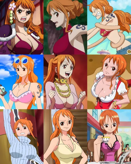 Let’s keep the Nami theme going! Which outfit would you fuck her in from best to worst?  by RulerofPerim12