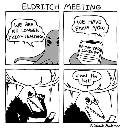 [SFW] Looks like the monsters have discovered our subreddit... (Sarah Andersen) posted by Lusty_Commissar