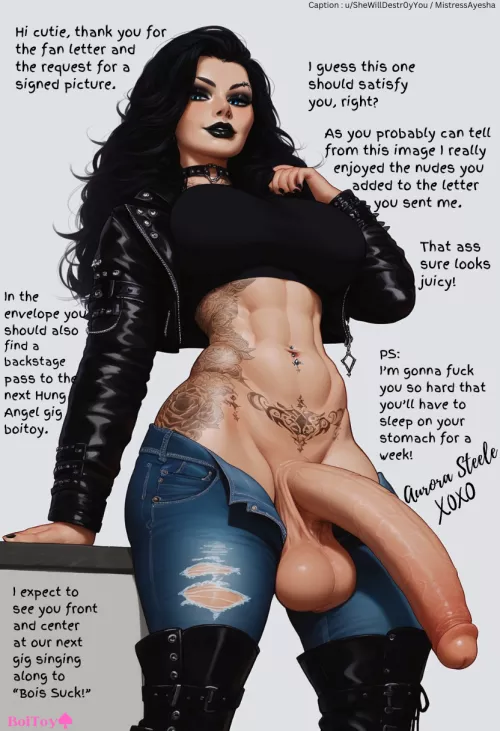 The Fan Letter - pt I (Image: BoitoySpade) [Futadom] [Futa on male] [Femboy Groupie] [Holesome] [Futaromantic] [Oral] [Anal] [Ayeshaverse] by SheWillDestr0yYou