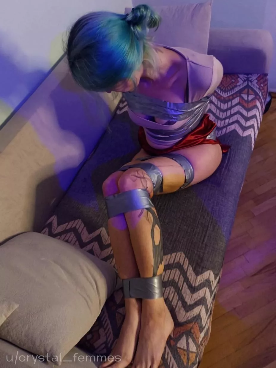 Tied up with a duct tape, well and secure posted by crystal_femmes