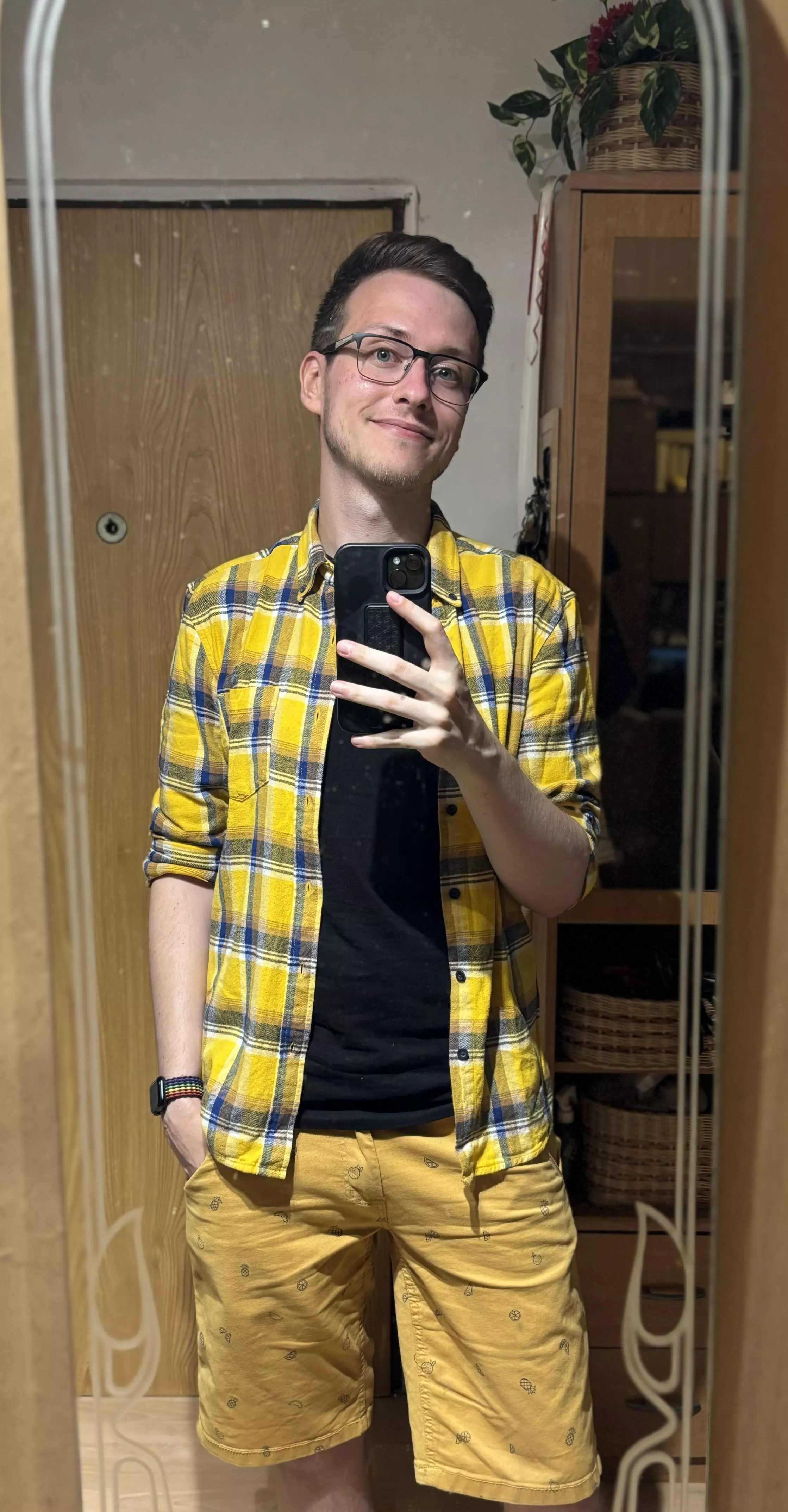 I attended my first ever Pride (Prague Pride) with my friends this past Saturday and we had a blast! Took a picture of what I wore after I got home. I am not the most fashionable guy, but I think I did OK. Definitely going again next year! posted by iamNoveey