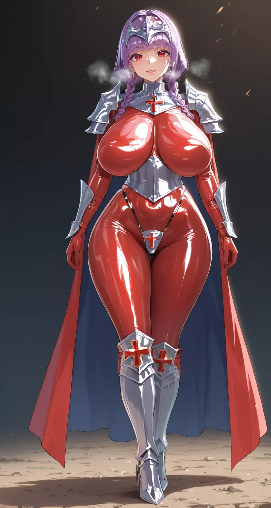 Red Latex Knight  posted by CheetahSperm18