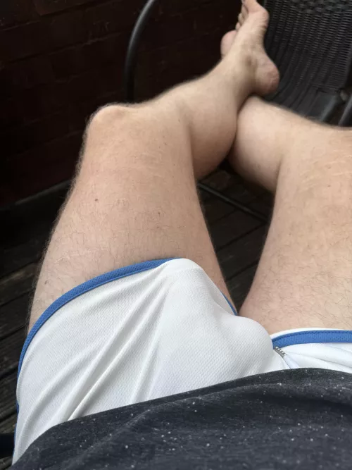 Sunbathing on the balcony g by AaronFlameBoy91