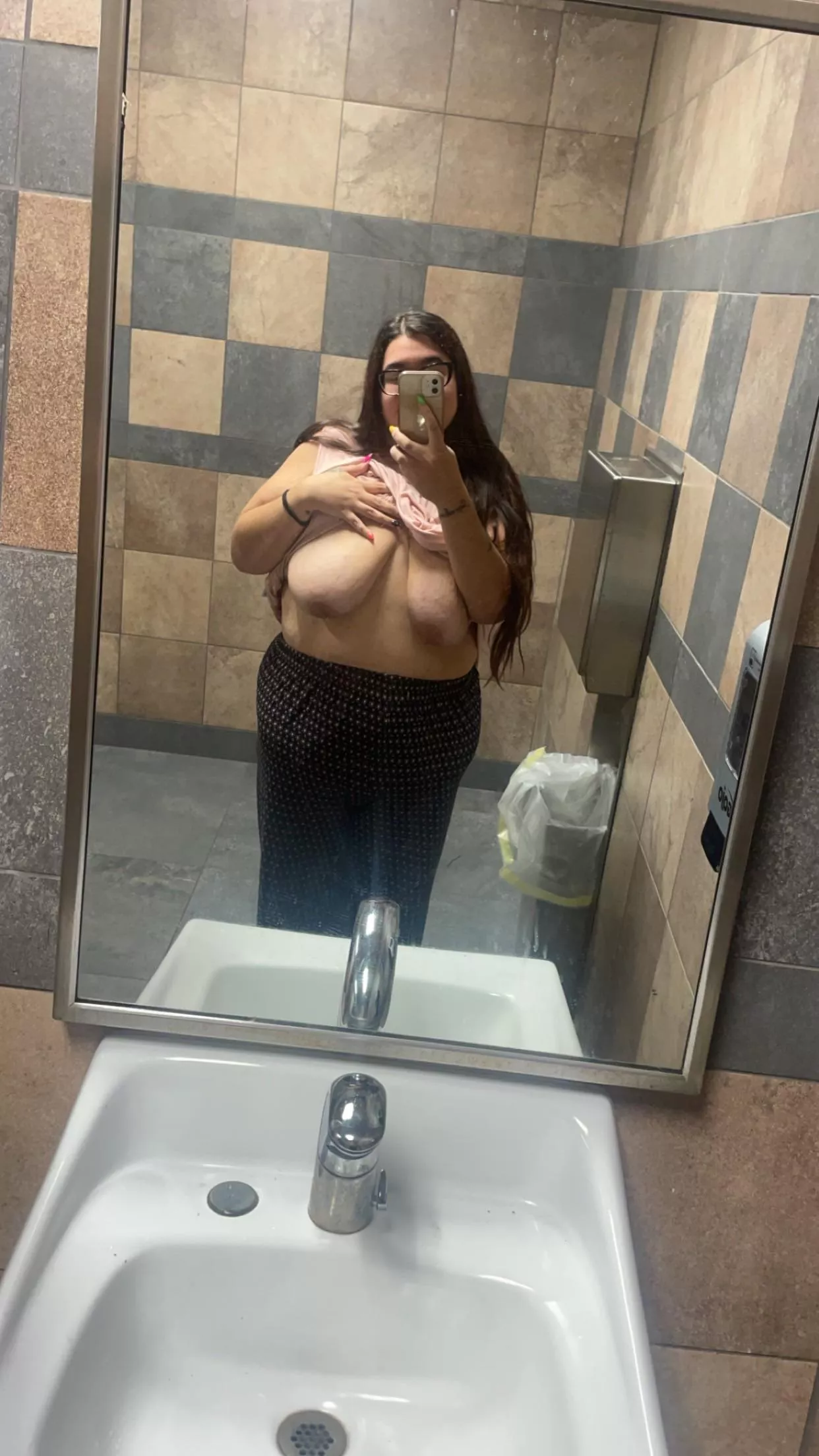 when traveling always get titty pictures in all public bathrooms! posted by Milkncookies69