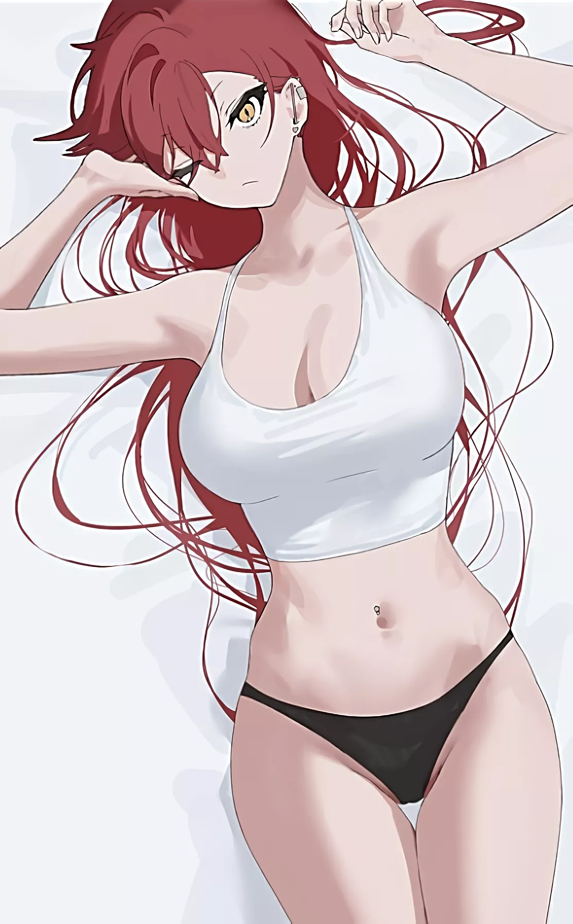 Aki laying in Bed  posted by CheetahSperm18