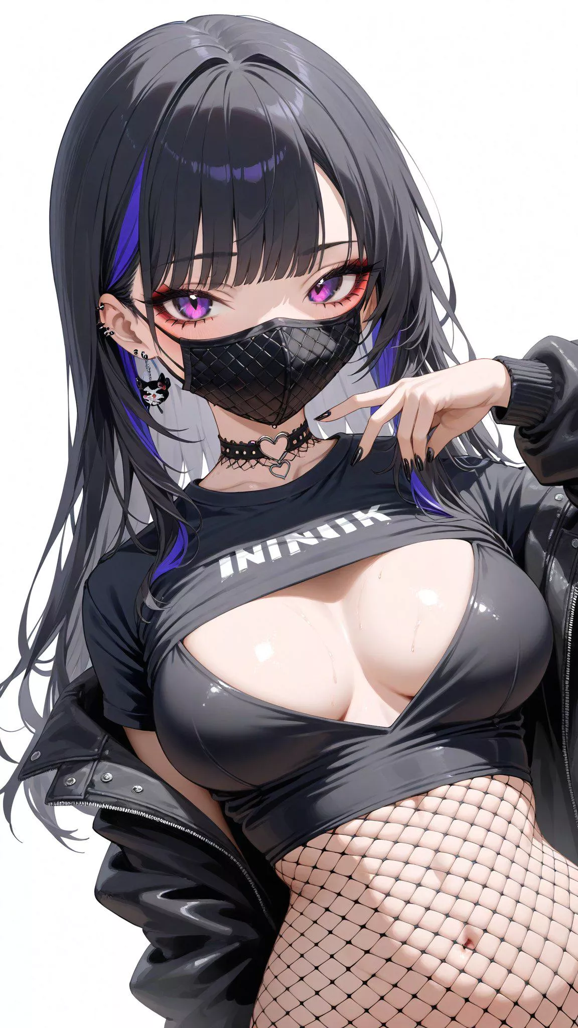 Fish Net Midriff  posted by CheetahSperm18