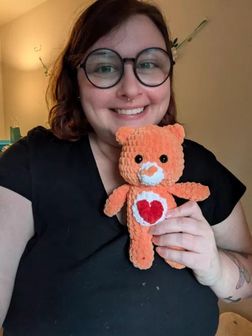 Guys, I made a care bear 🖤 by TrashcanJan