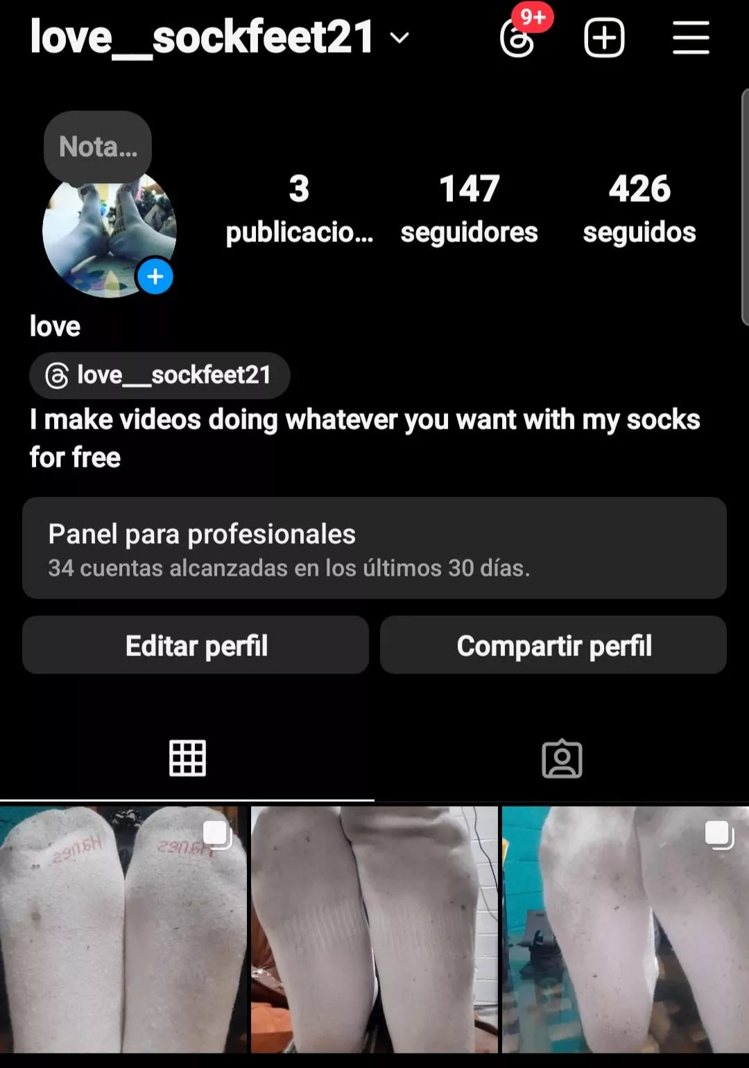 Hi, I hope I'm not bothering you too much, and sorry if I break a rule, it wasn't my intention. My friend asked me as a favor to help her grow her Instagram account. For those who are curious, she does whatever you wants with her socks and for free, yo posted by Looni_Darama