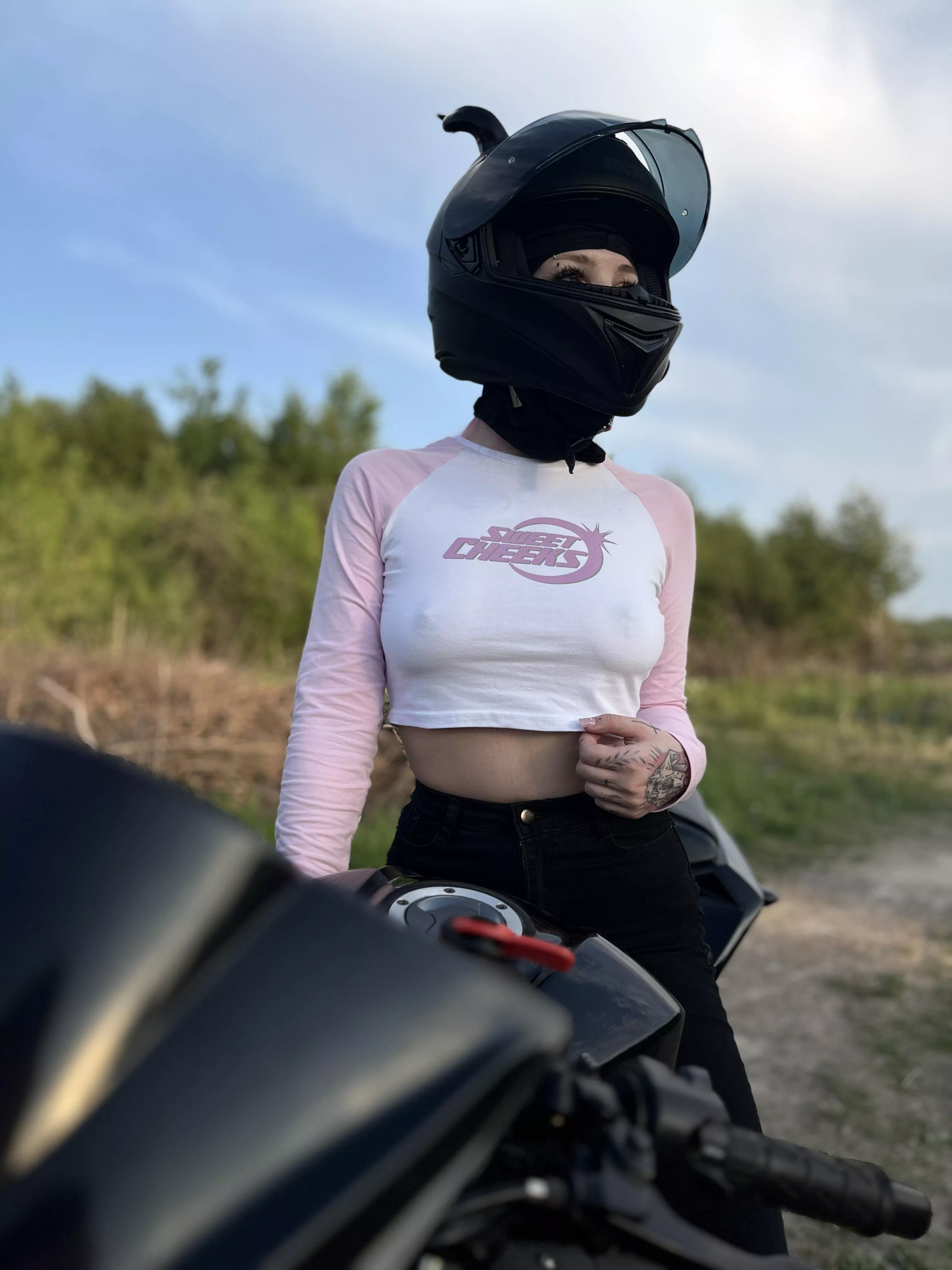 I rode with the wind and the extreme turns me on so much that even my nipples became hard posted by Wonderfullbabyy