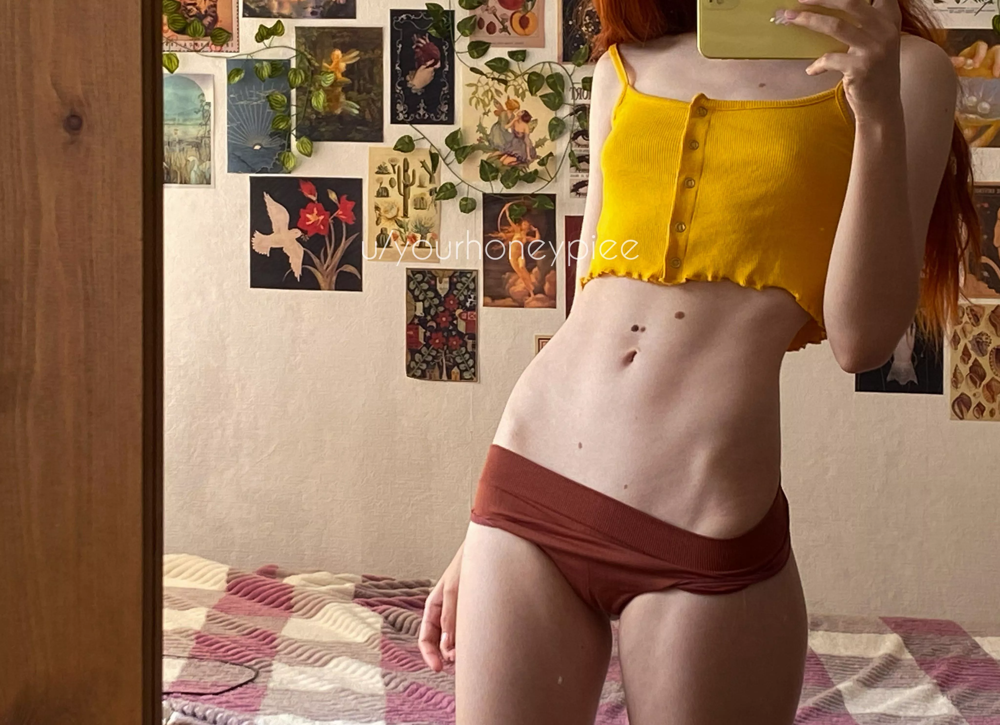 Just showing off my hipbones  posted by yourhoneypiee