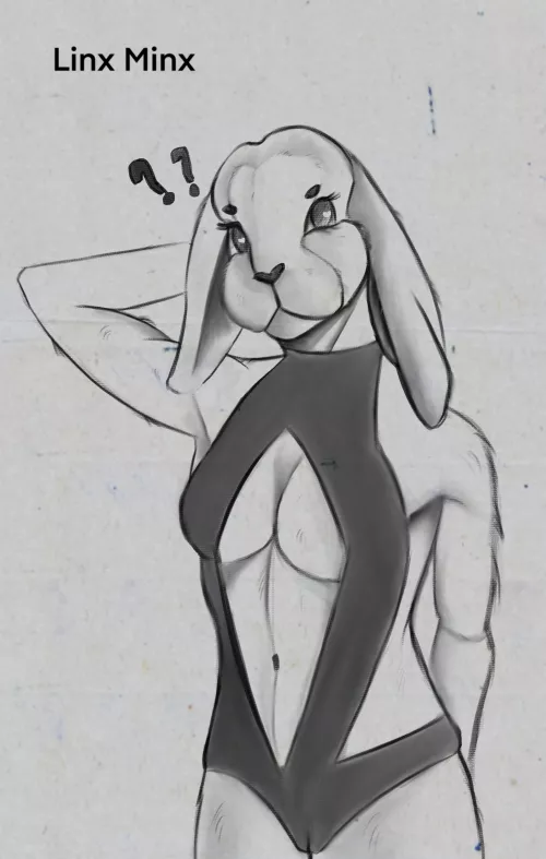 Pinup of a Harengon by (Linx Minx) Open for commissions!
 by Linx-the-Minx