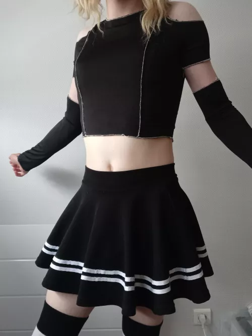 When you want new top but only skirt really fit you :/ by KinkyFemboy51