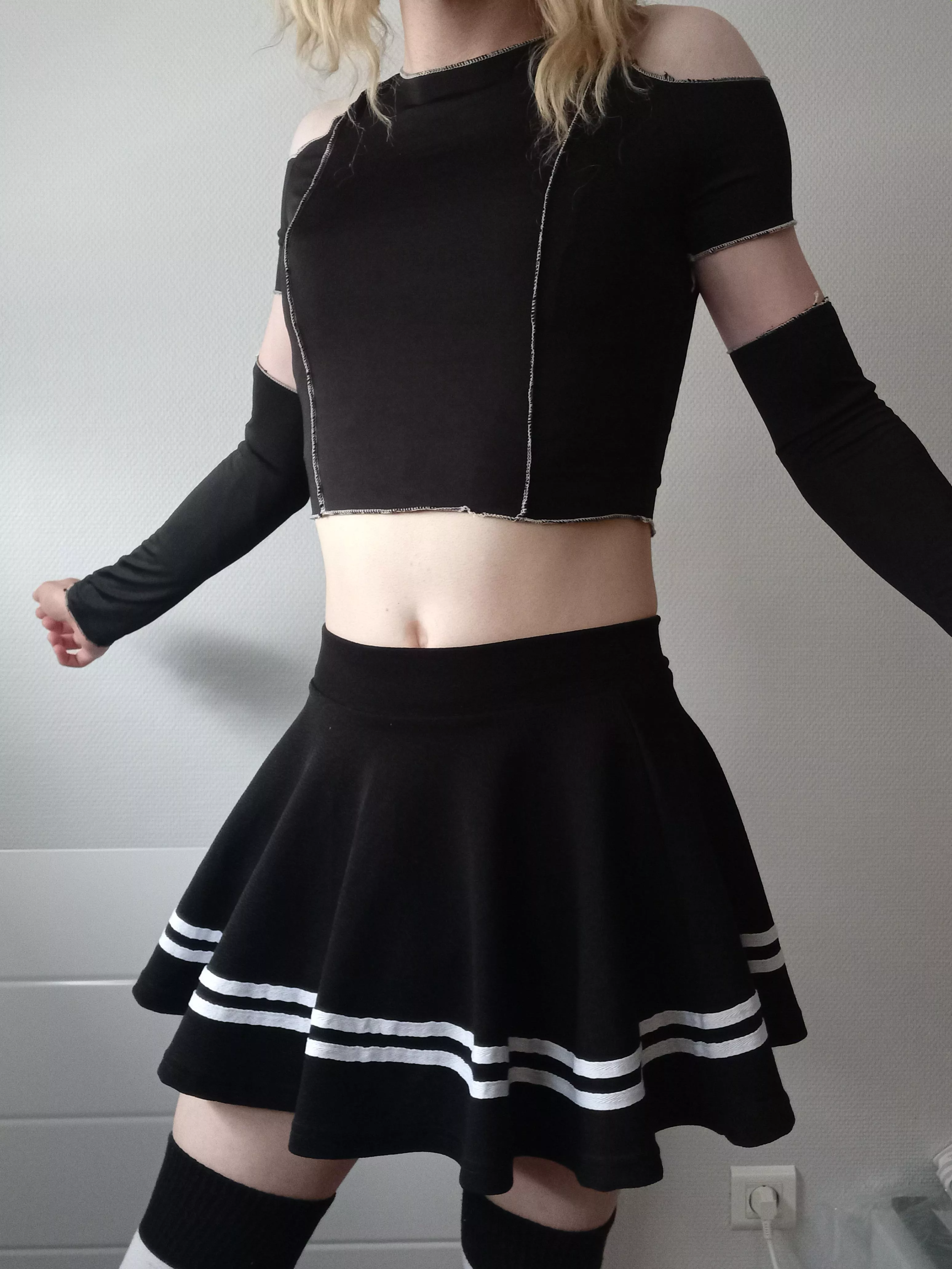 When you want new top but only skirt really fit you :/ posted by KinkyFemboy51