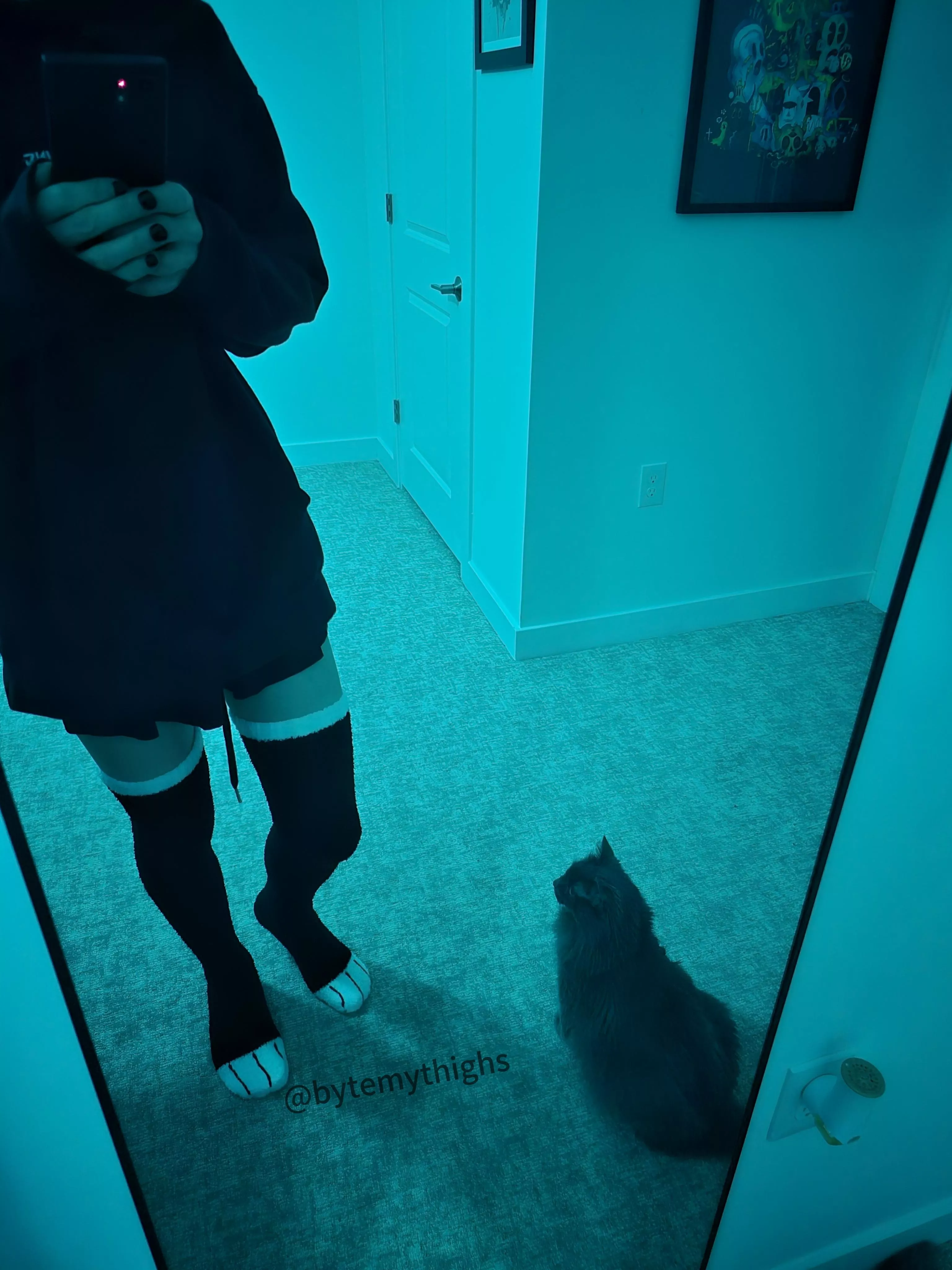 an older pic with the catto ^-^ posted by bytemythighs