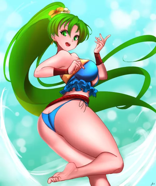 Bikini Lyn's thick thighs by Terran117