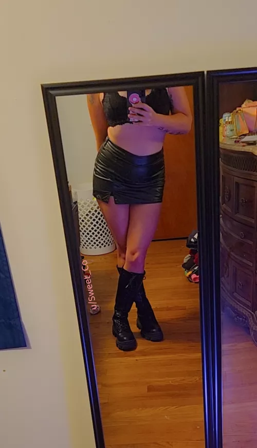 Which piece is your favorite? The skirt or the boots? by Sweet_Co