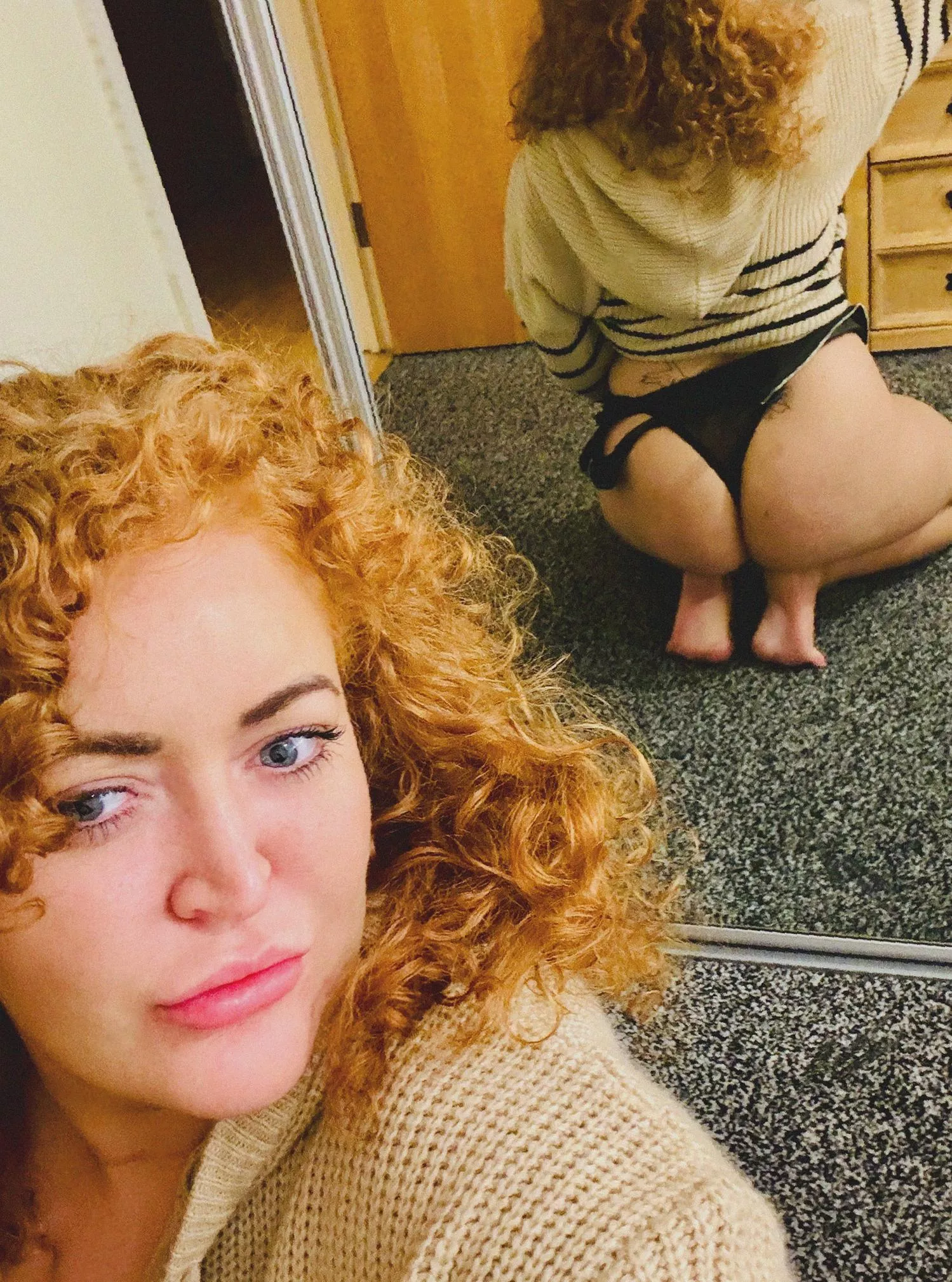 Your redheaded in a jumper isn’t wearing any panties posted by MundaneDeduction