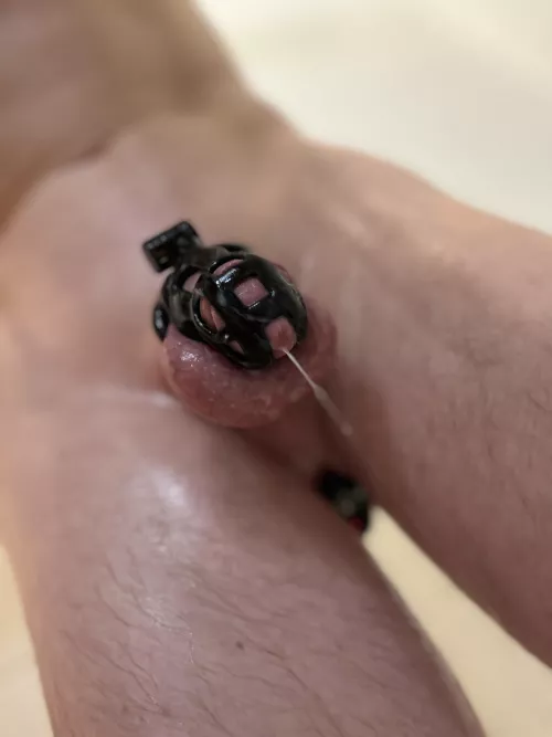 Dripping in the shower from a stranger controlling my Plug.  by gingerboynextdoor